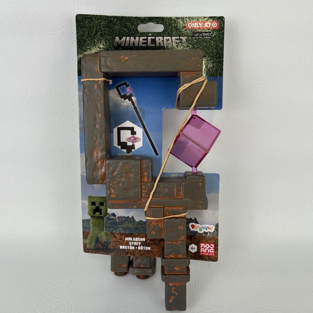 Minecraft Movie Malgosha Piglin Staff Hand Held Prop Halloween Cosplay Disguise